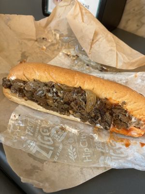 philly cheesesteak !!!! huge and easy to split with a friend   at HipCityVeg - Broad St in Philadelphia