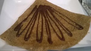 Chocolate galette at Ty Veg in Perros-guirec