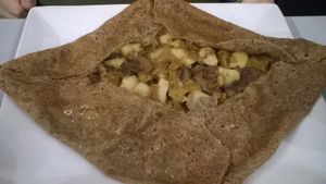 Madras Galette at Ty Veg in Perros-guirec