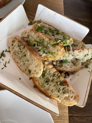 Herb bread - Müllers Café, Schwerin   at Muellers Cafe in Schwerin
