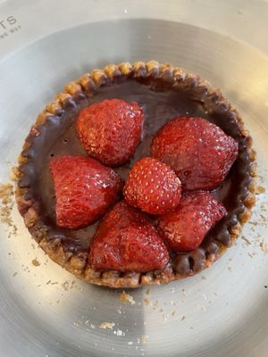 Strawberry & chocolate tarte - Müllers Café, Schwerin   at Muellers Cafe in Schwerin