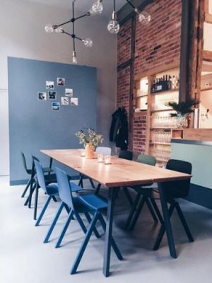 Back room table  at Muellers Cafe in Schwerin