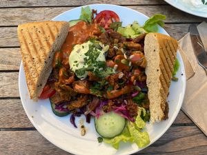 Vöner-Teller  at Muellers Cafe in Schwerin