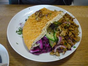Vegan Döner at Muellers Cafe in Schwerin