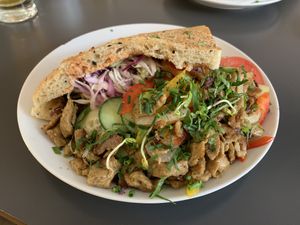 Vegan Döner at Muellers Cafe in Schwerin
