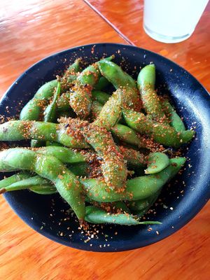 Edamame at V-Ramen - Alvaro Obregon in Mexico City