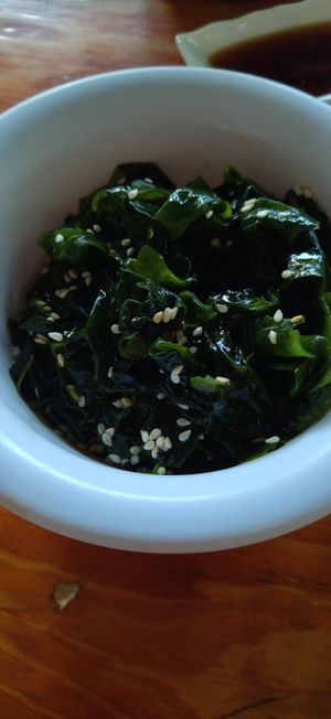 Wakame salad. at V-Ramen - Alvaro Obregon in Mexico City
