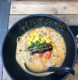 Vegan Ramen from V-Ramen (Mexico City - Roma Norte area) at V-Ramen - Alvaro Obregon in Mexico City