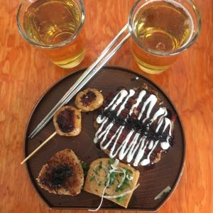 You can ask for all dishes to taste everything ((a small version of them))  at V-Ramen - Alvaro Obregon in Mexico City