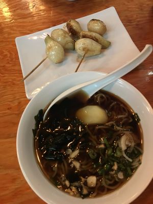 Vegan shoyu with classic noodles  at V-Ramen - Alvaro Obregon in Mexico City