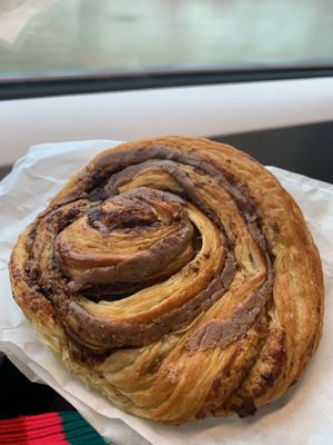 Cinnamon swirl  at Le Pain Quotidien - St Pancras in North London