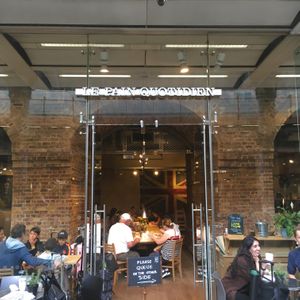 Front on LPQ at Le Pain Quotidien - St Pancras in North London