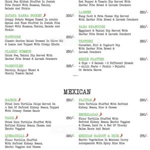 menu at Crave Foodworks in Kolkata