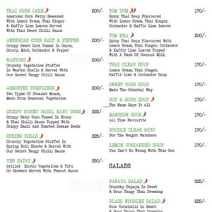 menu at Crave Foodworks in Kolkata