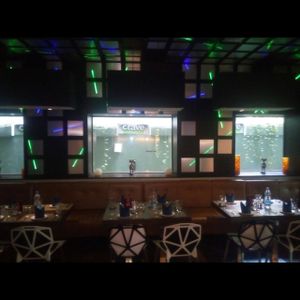 interiors at Crave Foodworks in Kolkata