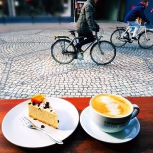 a damn fine cup of coffee at Venchi in Odense