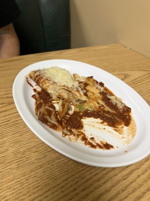 Beef ass enchiladas   at Leonor's Mexican Restaurant in North Hollywood