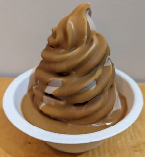 Walnut Blondie with Cookie Butter magic shell at Eb & Bean - Division  in Portland