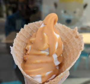 horchata with peanut butter magic shell at Eb & Bean - Division  in Portland