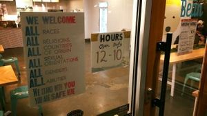 Store front at Eb & Bean - Division  in Portland