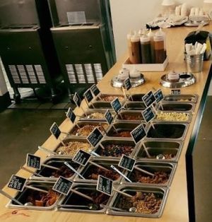 Topping bar at Eb & Bean - Division  in Portland