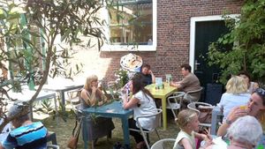 terrace at Jansje in Haarlem