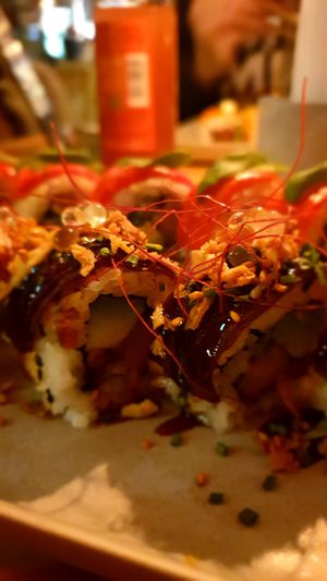 Leckeres veganes Sushi. Können wir sehr empfehlen.  #Veganuary at MakiMaki Sushi Green in Cologne