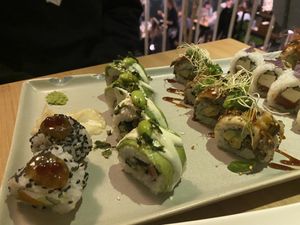 Diverse Sushi  at MakiMaki Sushi Green in Cologne