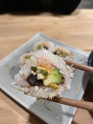 Sweet dessert sushi   at MakiMaki Sushi Green in Cologne