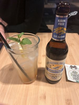 Ingwer Kiss & Japanese Beer 0.0%  at MakiMaki Sushi Green in Cologne