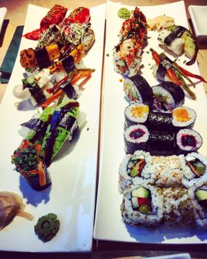 Happy vegan Sushi at MakiMaki Sushi Green in Cologne