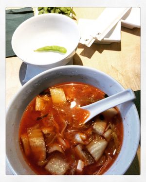 Kimchi Miso Soup at MakiMaki Sushi Green in Cologne