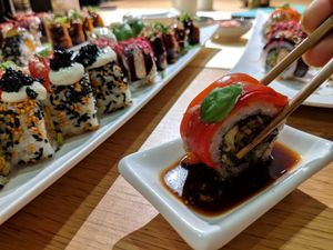 Very special California mix at MakiMaki Sushi Green in Cologne