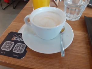 Cappuccino with soya milk at Coffee&Cake in Zadar