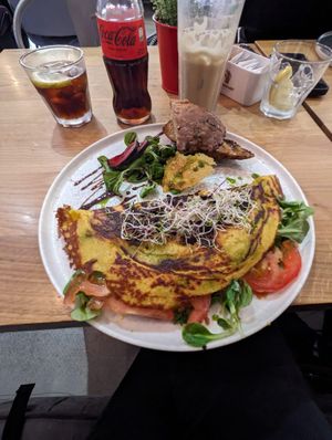 Vegan omelette   at Coffee&Cake in Zadar