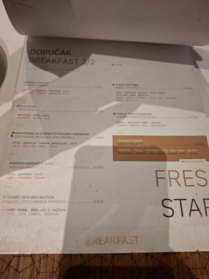 5 vegan choices at Coffee&Cake in Zadar