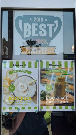 Smoothies at Bookface Cafe in Port Macquarie