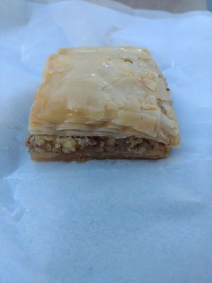 All baklavas are vegan at Saca's Mediterranean Cuisine in Claremont