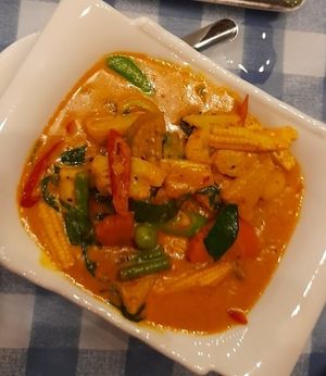 Red curry with pineapple 🍍 at Jungle Kitchen in Ao Nang