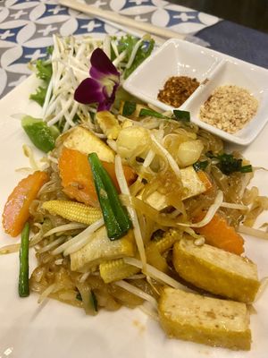 vegan Pad Thai with tofu  at Jungle Kitchen in Ao Nang
