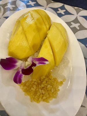 Sticky rice with mango   at Jungle Kitchen in Ao Nang