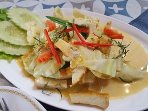 Panang curry with tofu at Jungle Kitchen in Ao Nang