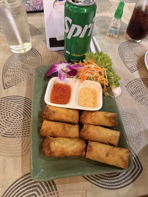 Spring rolls   at Jungle Kitchen in Ao Nang