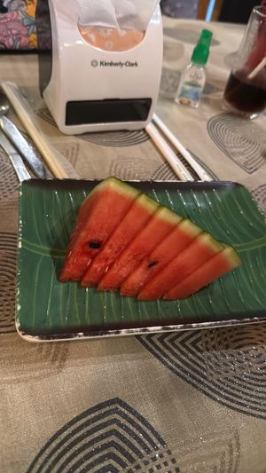Free watermelon!   at Jungle Kitchen in Ao Nang