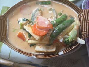 Red curry (you can pick how spicy you like)  at Jungle Kitchen in Ao Nang
