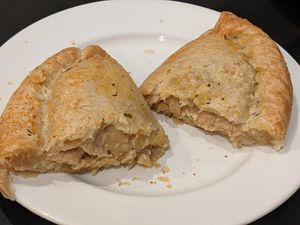 Chicken and leek pasty at Our Cornish Pasty Shop in Brighton