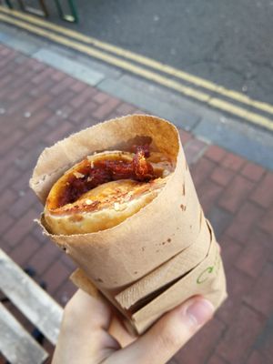 Vegan sausage roll at Our Cornish Pasty Shop in Brighton