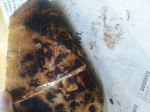 Bottom tasted very burnt. at Urban Bricks Pizza - The Rim in San Antonio