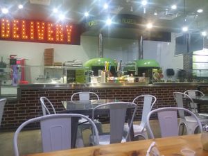 Workers staying in the back staff room. at Urban Bricks Pizza - The Rim in San Antonio