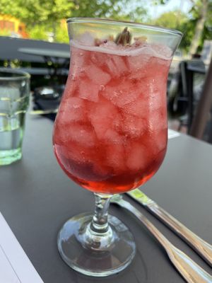 Home brewed Kombucha  at Pharm Table in San Antonio